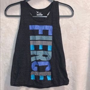 Old Navy Active Girl’s FIERCE Gray Tank Top